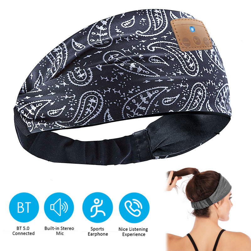 Bluetooth 5.0 Sports Headband  - Sleep Mask Headphones Bluetooth 评论和价格
