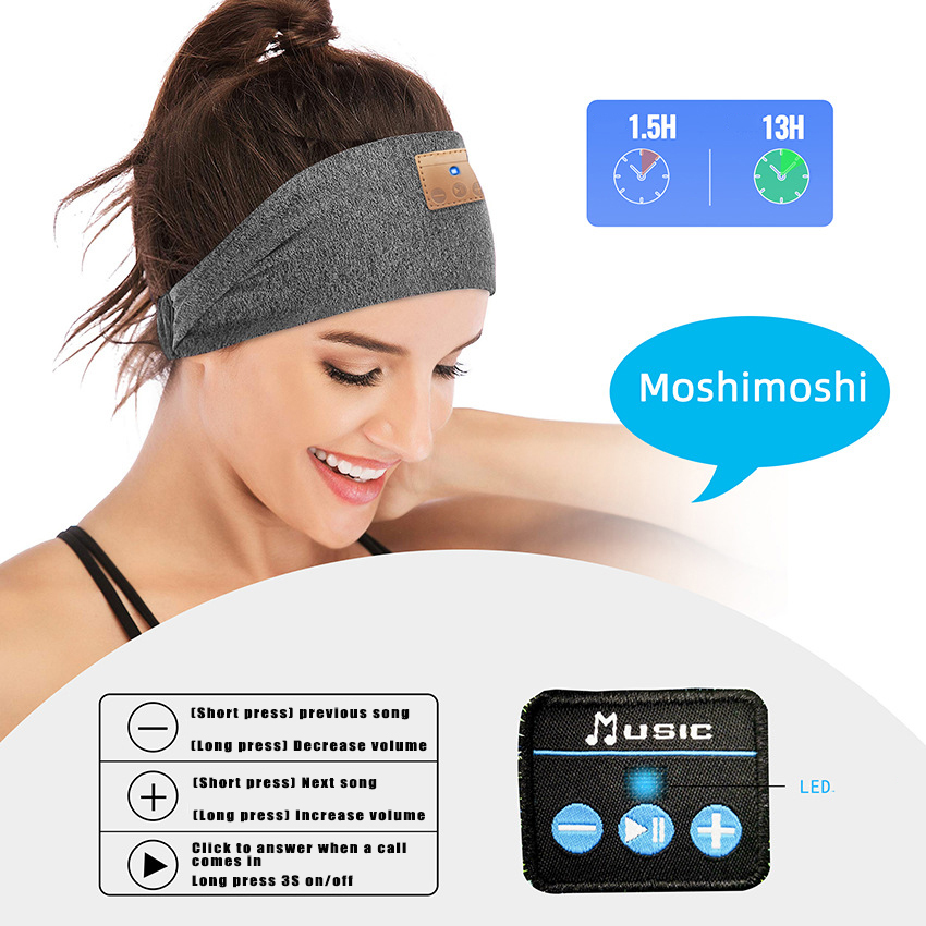 Bluetooth 5.0 Sports Headband  - Sleep Mask Headphones Bluetooth 评论和价格