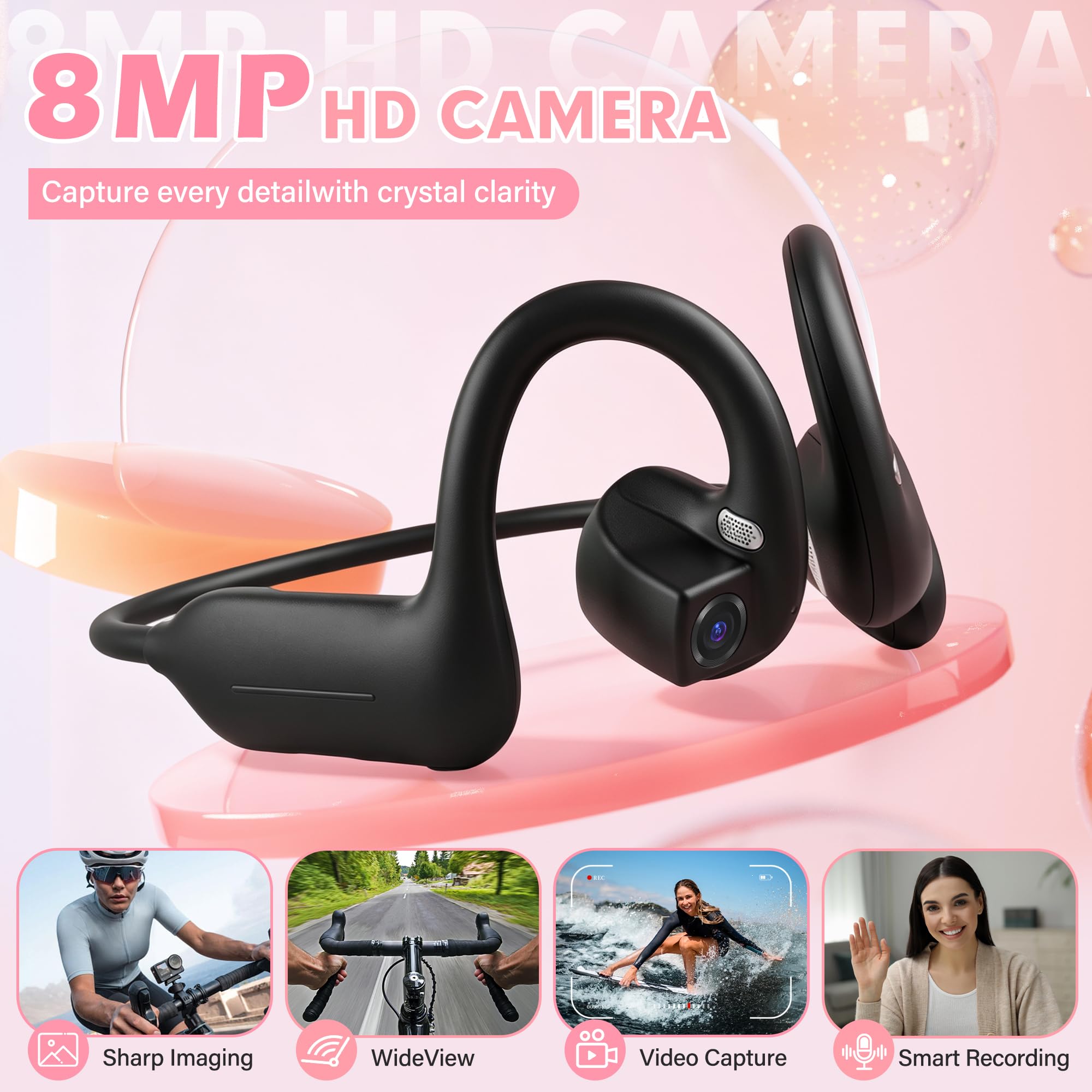 E12 Ear Hook Bone Conduction H - Bone Conduction Running Headphones 评论和价格