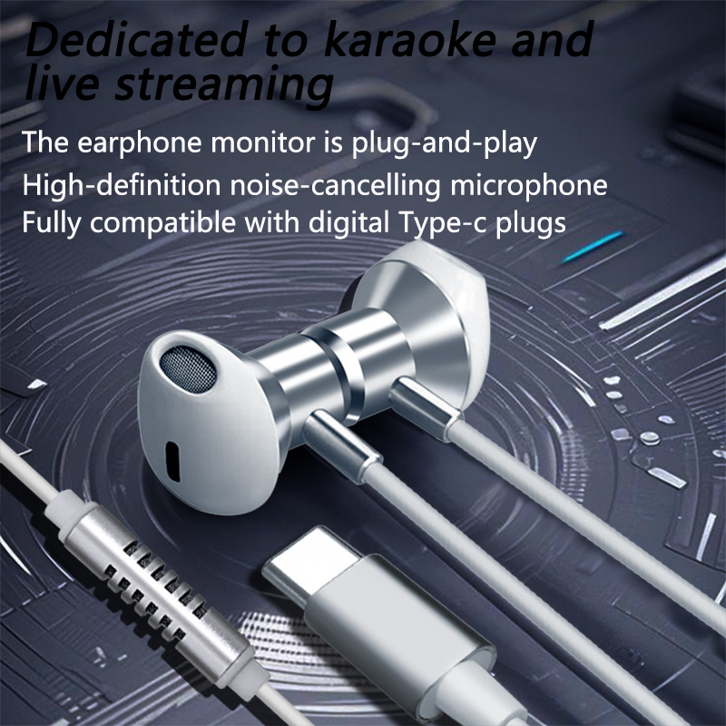 Type C Wired Karaoke Headphone - In Ear Monitors For Singers 评论和价格