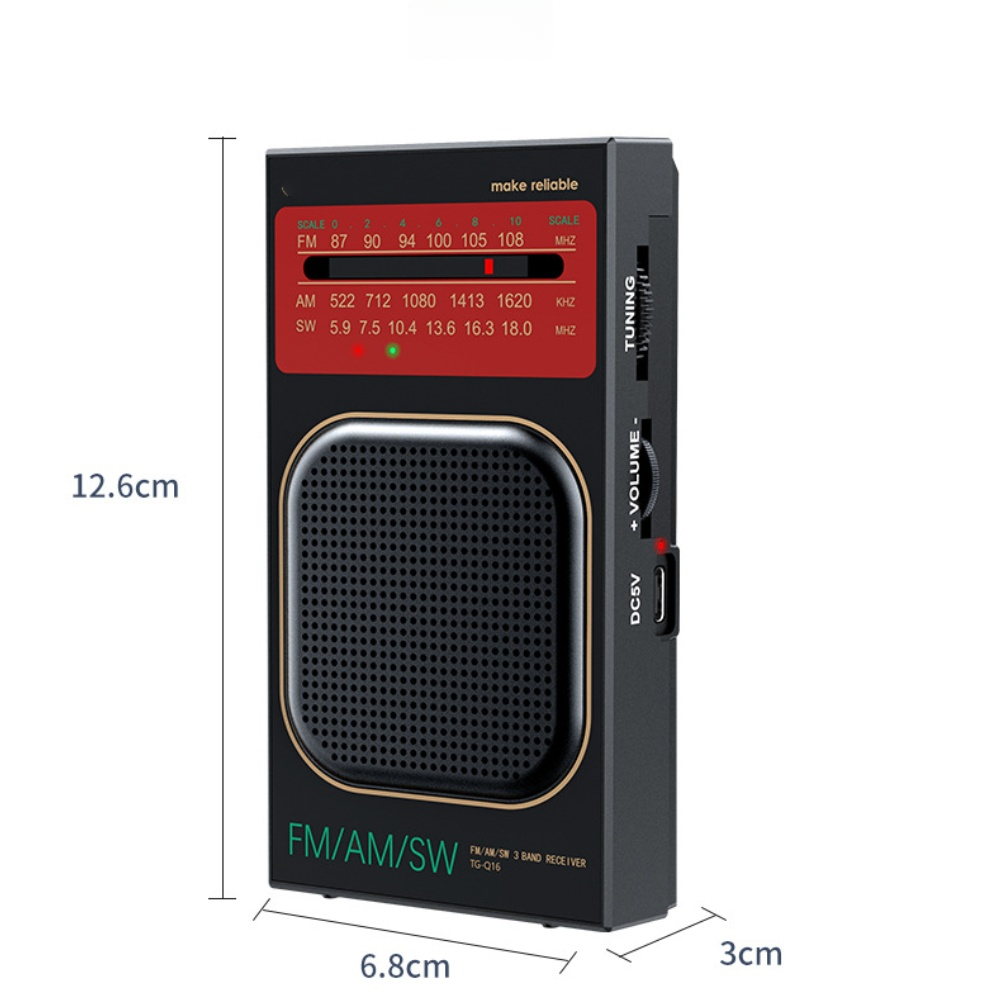 Compact Rechargeable For FM AM - Headphones 评论和价格