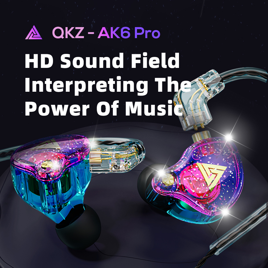 QKZ AK6 PRO Wired Earphones Hi - In Ear Monitors For Singers 评论和价格