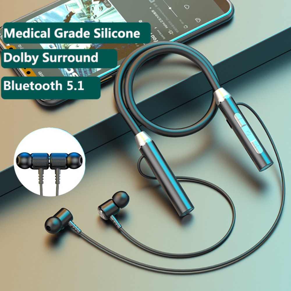 Wireless Headphones Bluetooth  - Magnetic Neckband Sports Earphones 评论和价格