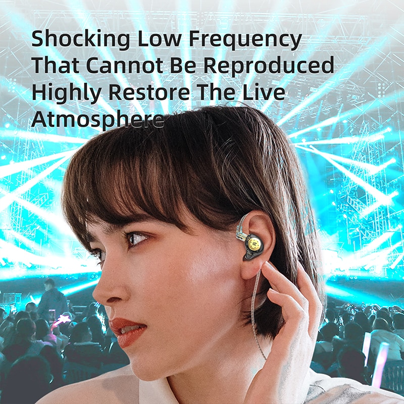 KZ EDX PRO Dynamic Earphones H - Type C Wired Earphones With Mic 评论和价格