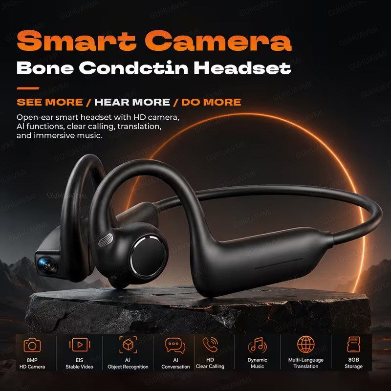 New Women 8MP Camera Earphones - Headphones 评论和价格
