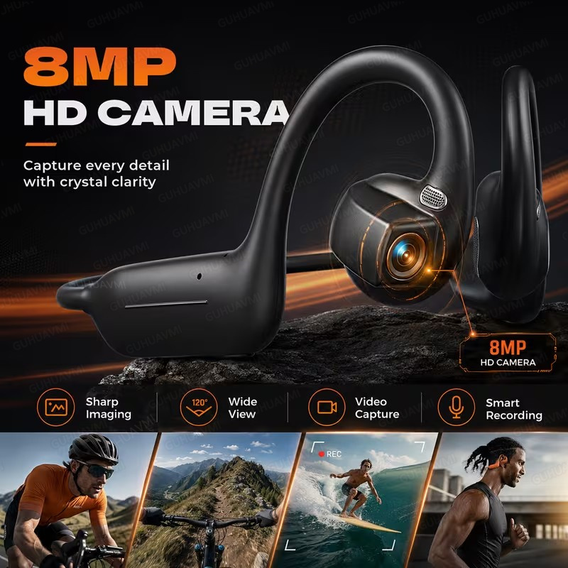 New Women 8MP Camera Earphones - Headphones 评论和价格