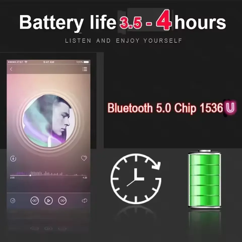Bluetooth 5.3 New Air Por 5 Wi - Headphones 评论和价格
