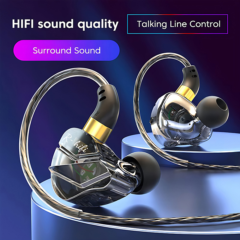 HIFI Wired Earphones 3.5MM AUX - Type C Wired Earphones With Mic 评论和价格