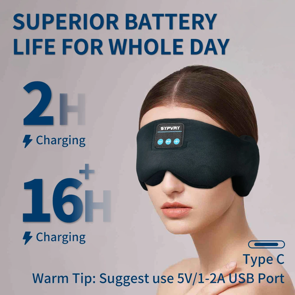 Bluetooth Eye Mask with Headph - Sleep Mask Headphones Bluetooth 评论和价格